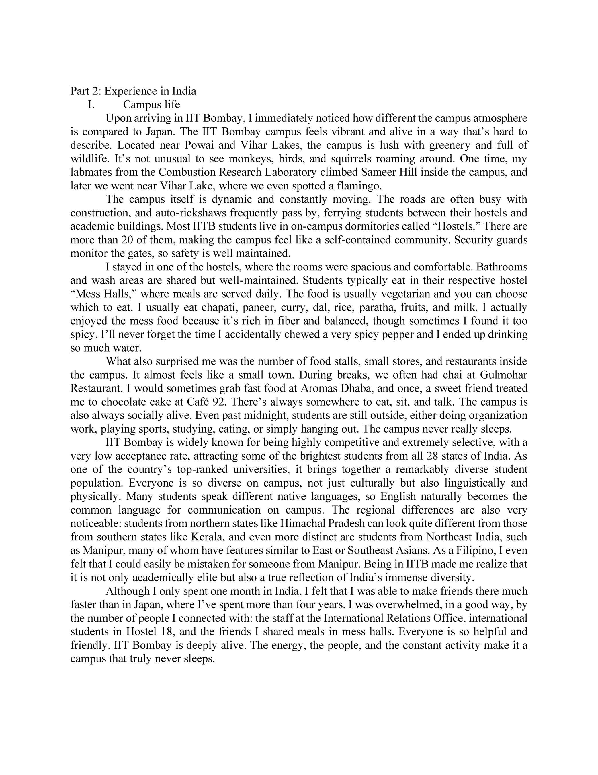 Jerric Rojas DELFIN Independent Research Experience Report FY2025