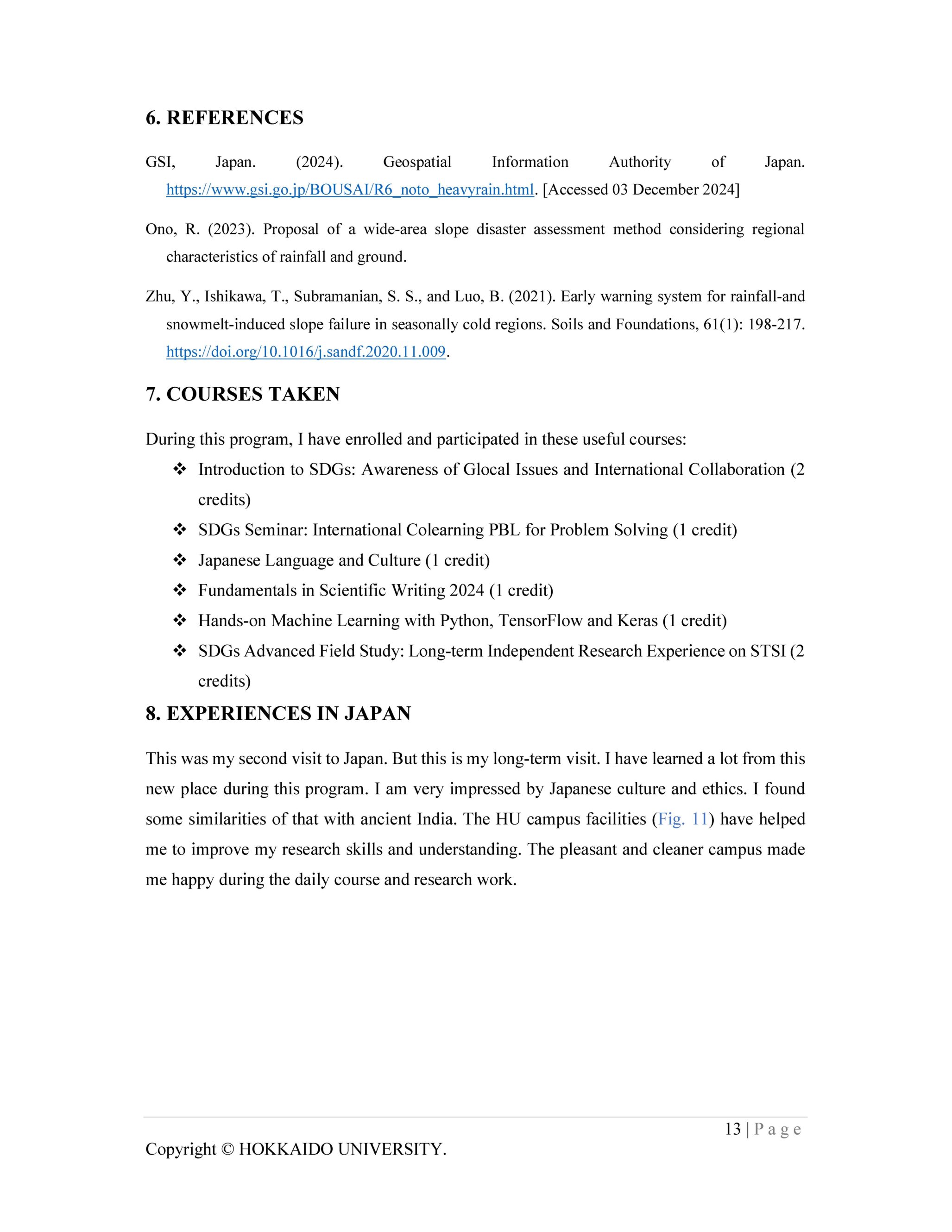 JAS Kaushik Independent Research Experience Report FY2024